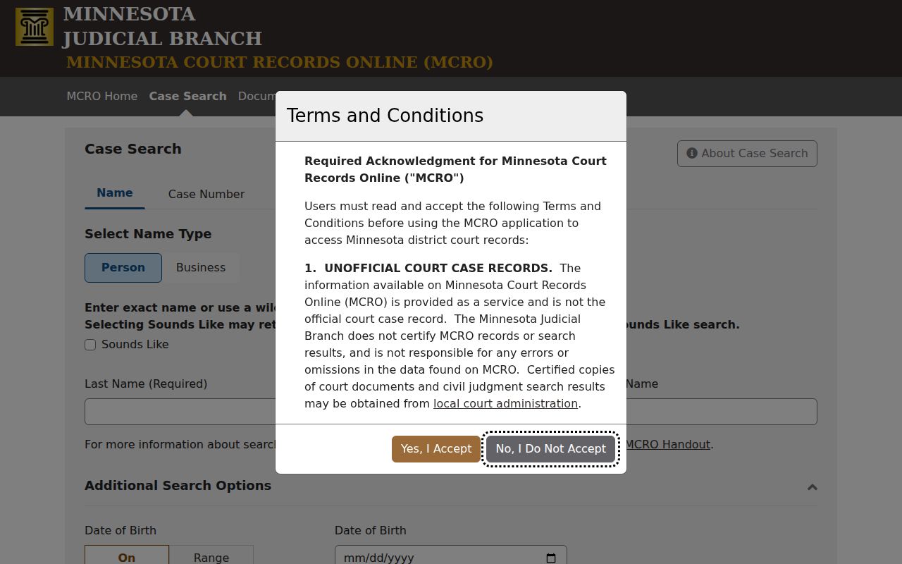 Prior Lake residents directory MCRO name search fields