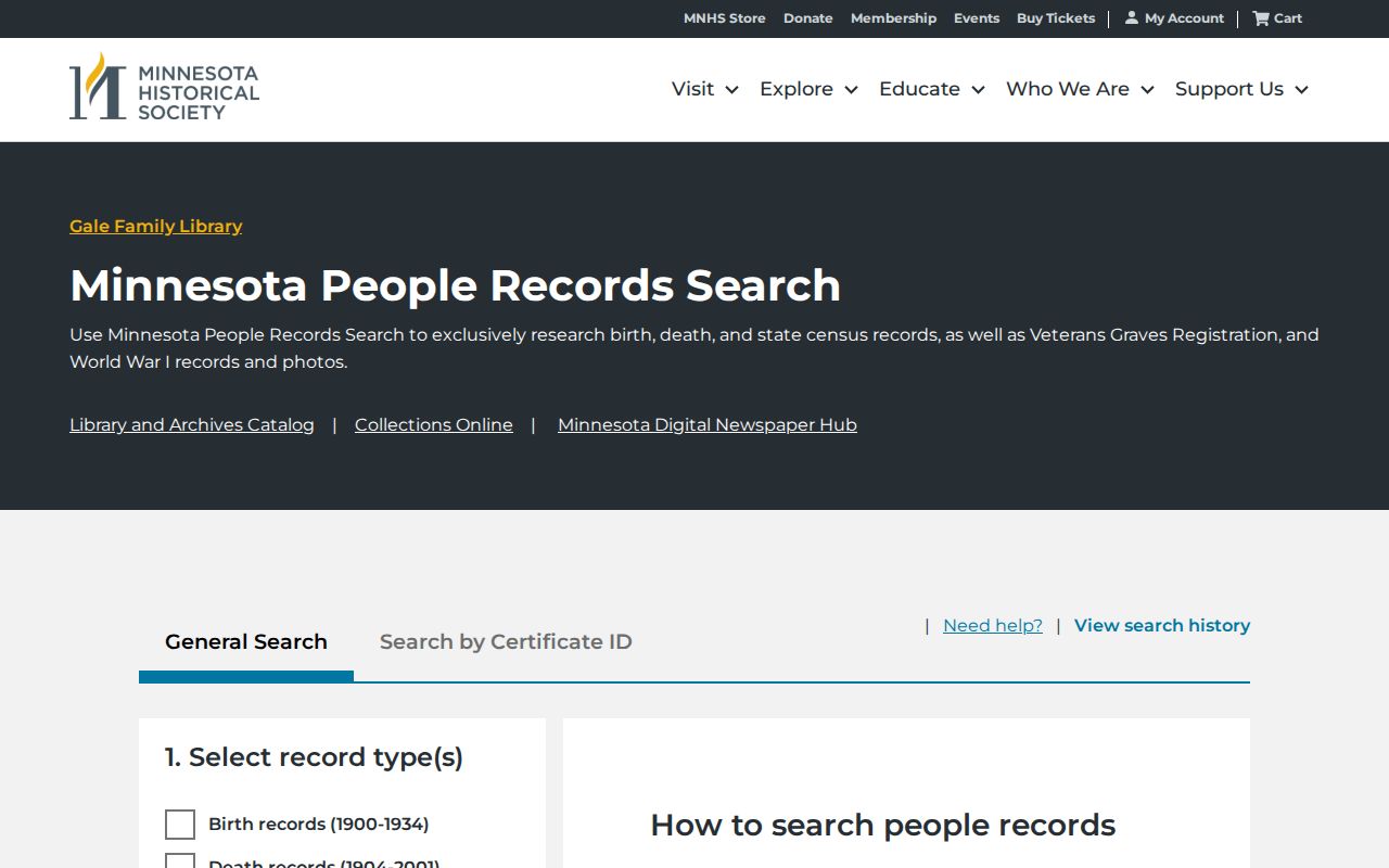 Prior Lake previous residents MNHS people-search filters
